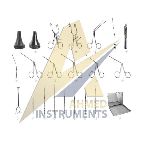 Tympanoplasty Instruments Set of 22 Pcs ENT Micro Ear Surgery German Quality