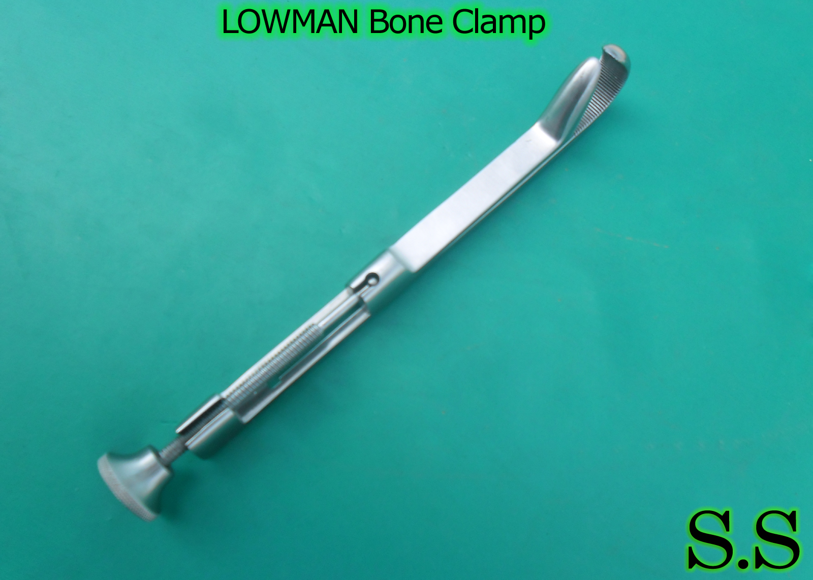 Lambert-Lowman Bone Clamp 9″ Single Prong Jaws Surgical Instruments