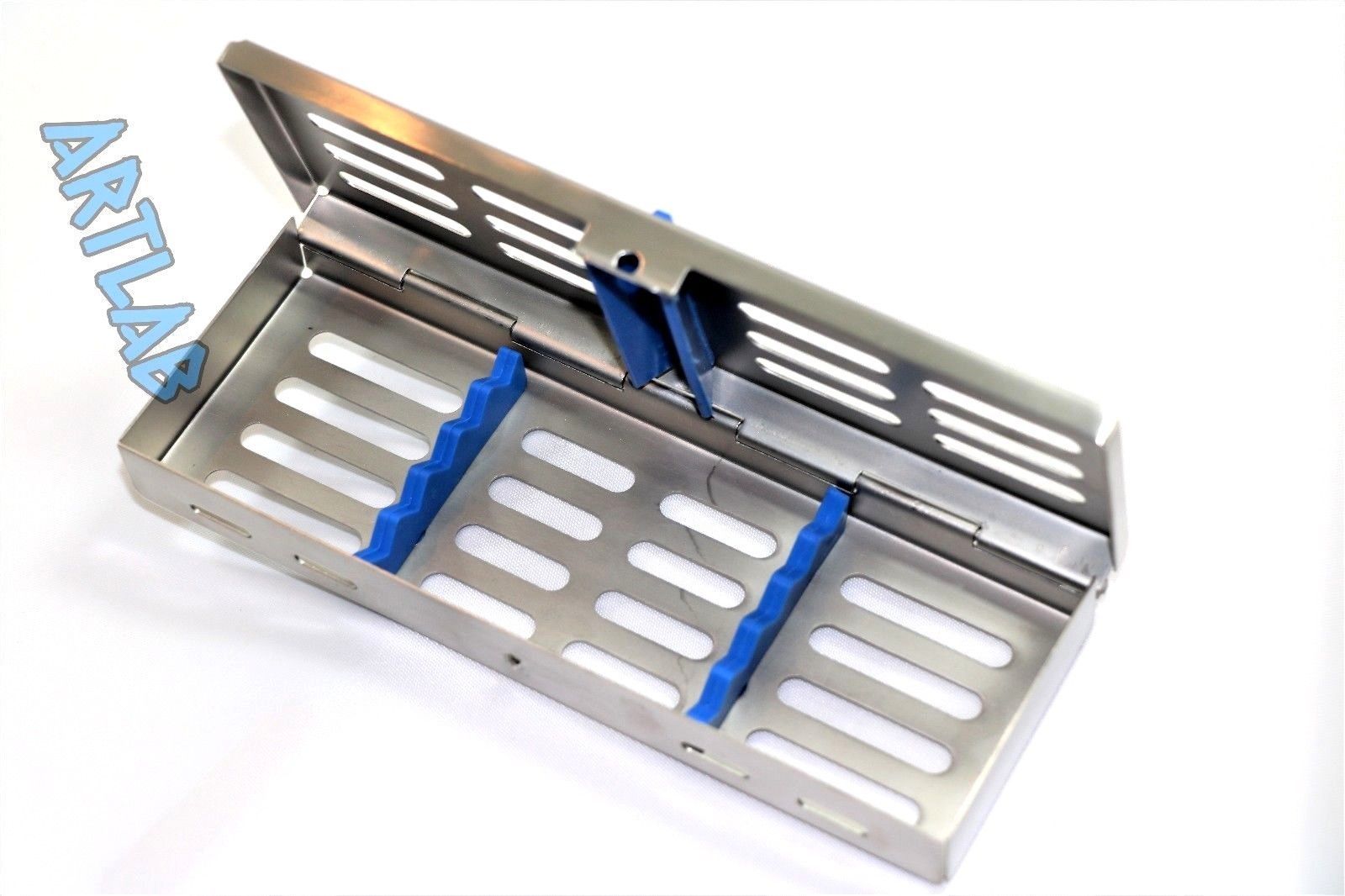 SET OF 9 STERILIZATION CASSETTES FOR 5 INSTRUMENTS SURGICAL DENTAL AUTOCLAVABLE