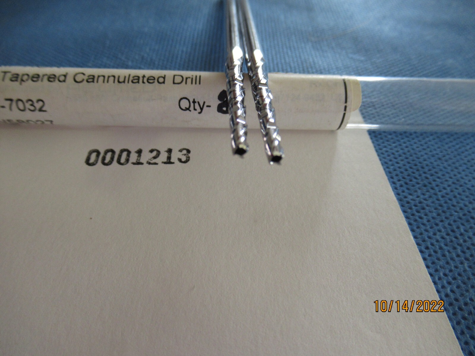 1213 Acutrak tapered cannulated Drill bits AT-7032 X 2