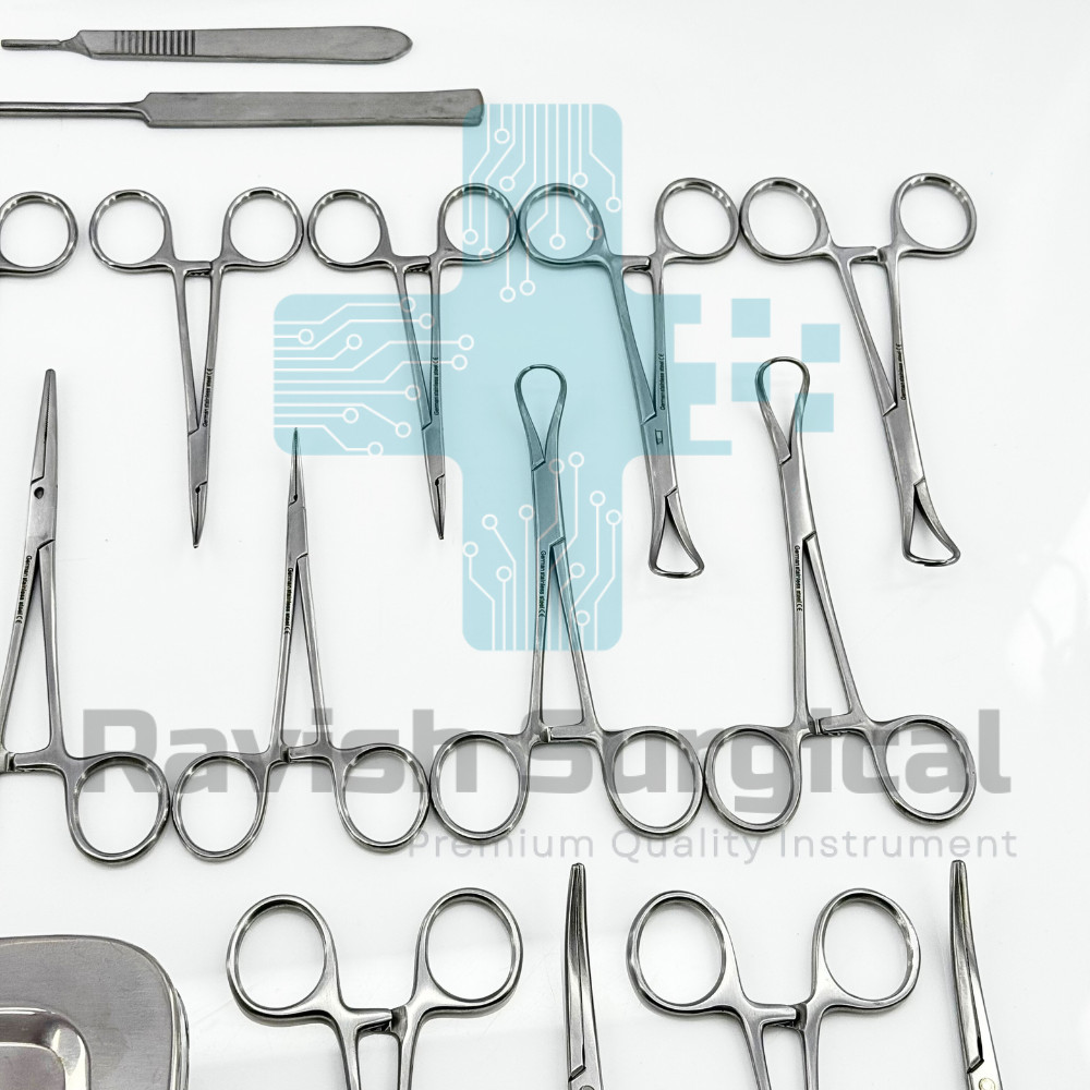 Multipurpose Stainless Steel Instrument Kit 19PCS with Storage Case