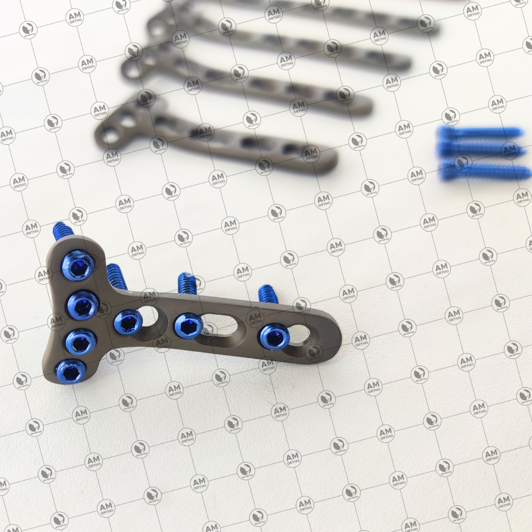 2.7mm Safety Locking 4 Hole Head T Plates 3 to 8 Holes with Screws 88 Pcs Set Ti