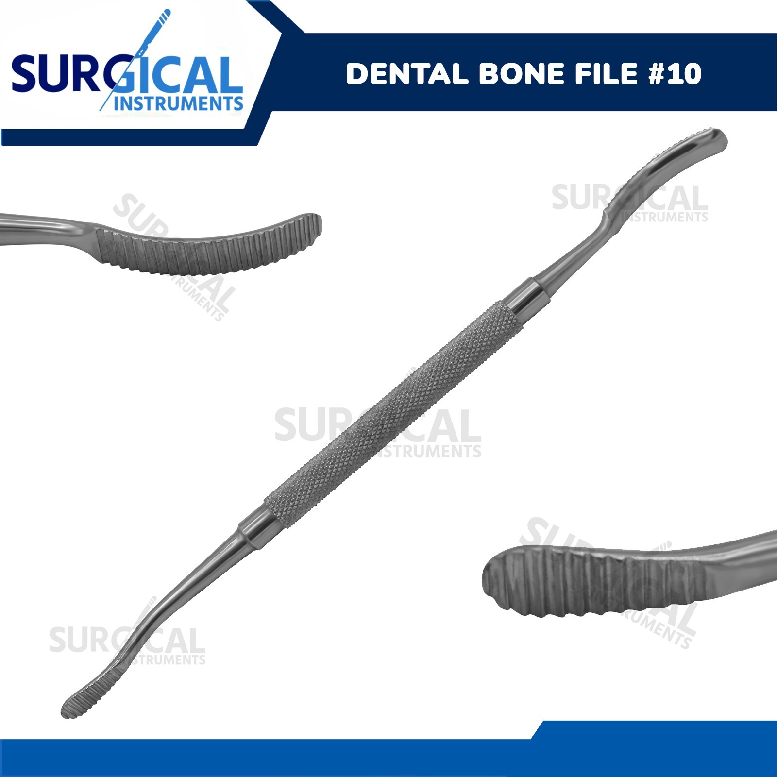 Bone File #10 Surgical Dental Dentist Instruments Stainless German Grade