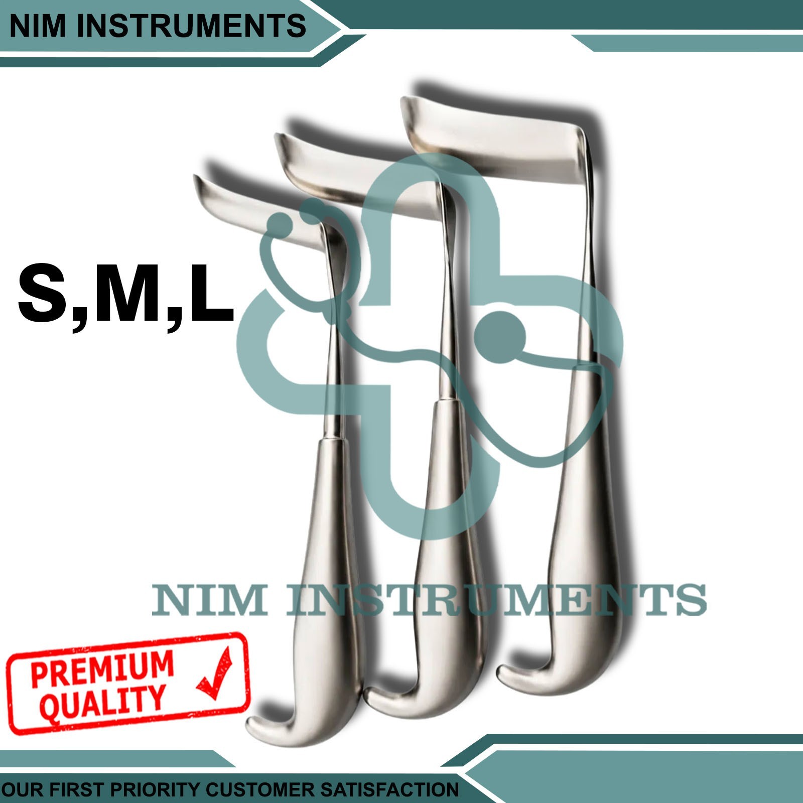 Hill Ferguson Retractor S, M, L Blade 3 PCs Surgical & Veterinary Instruments