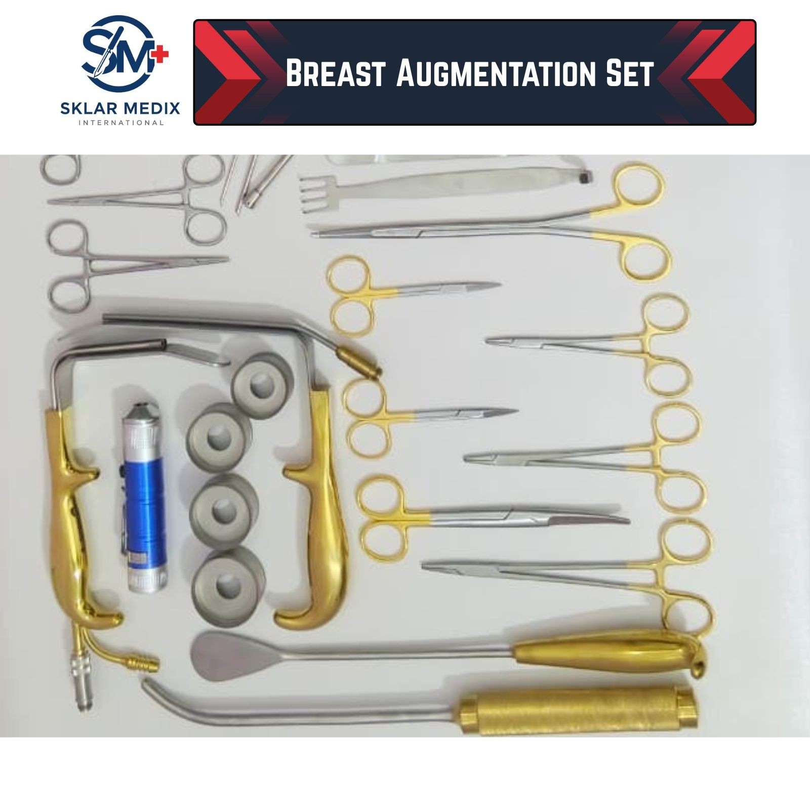 Breast Augmentation Surgery Instrument Set Plastic Surgery Retractors Kit 40 PCs