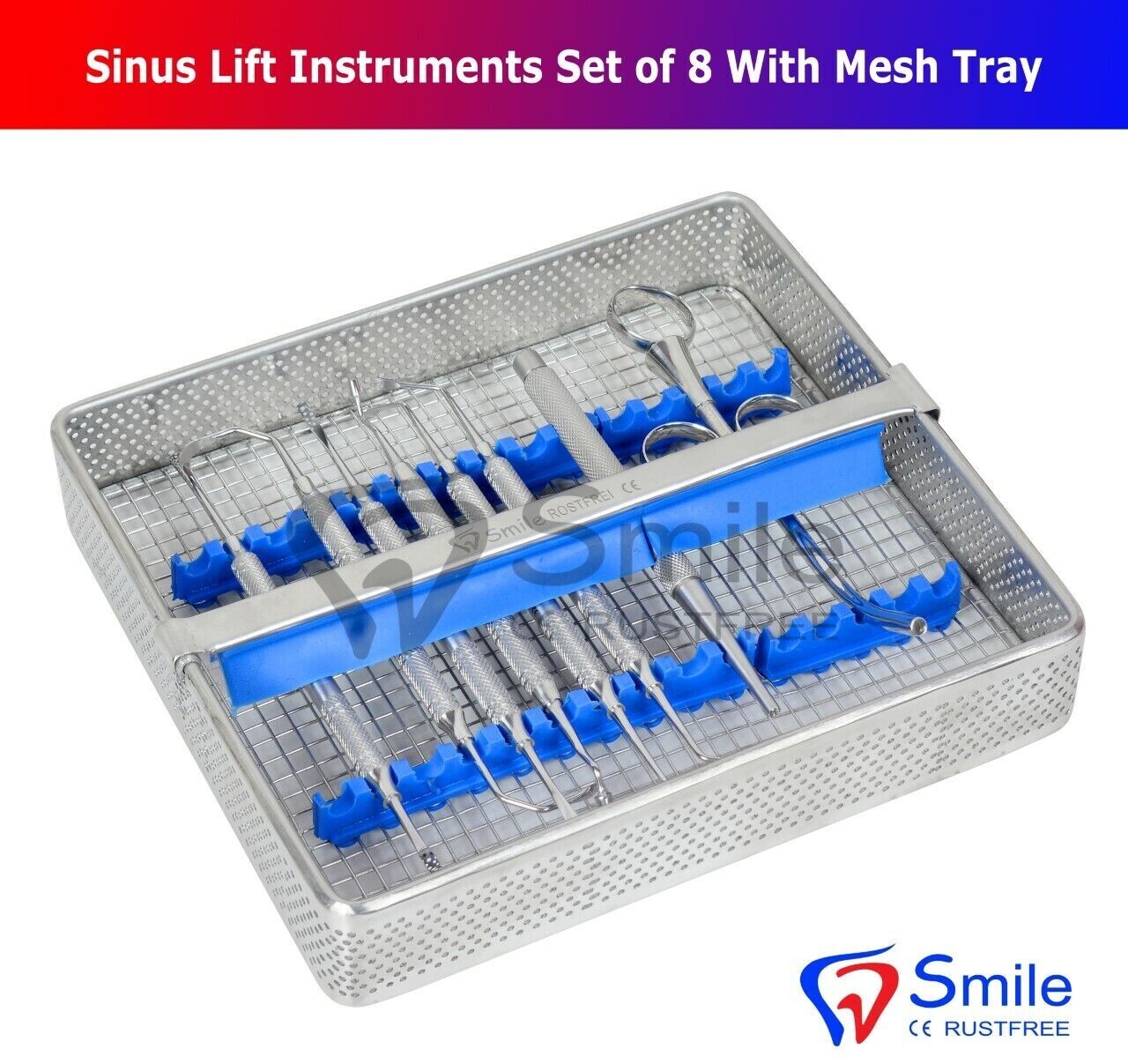 Sinus Lift Instruments Set With Wash Tray Bone Stoppers Bone Syringe FDA Approve