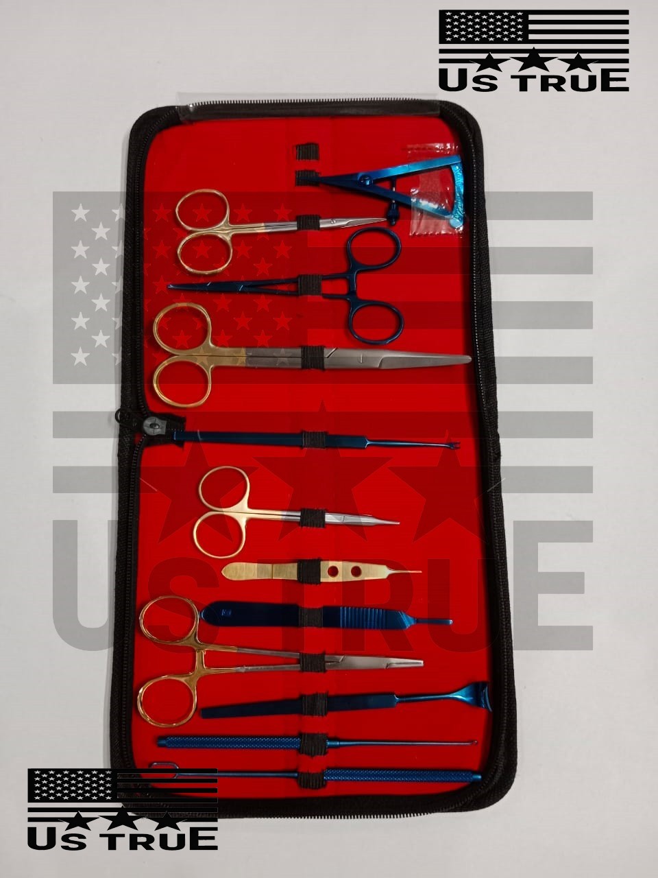 Blepharoplasty Kit,Plastic Surgery High Quality Instruments Kit Set of 11 PCs CE