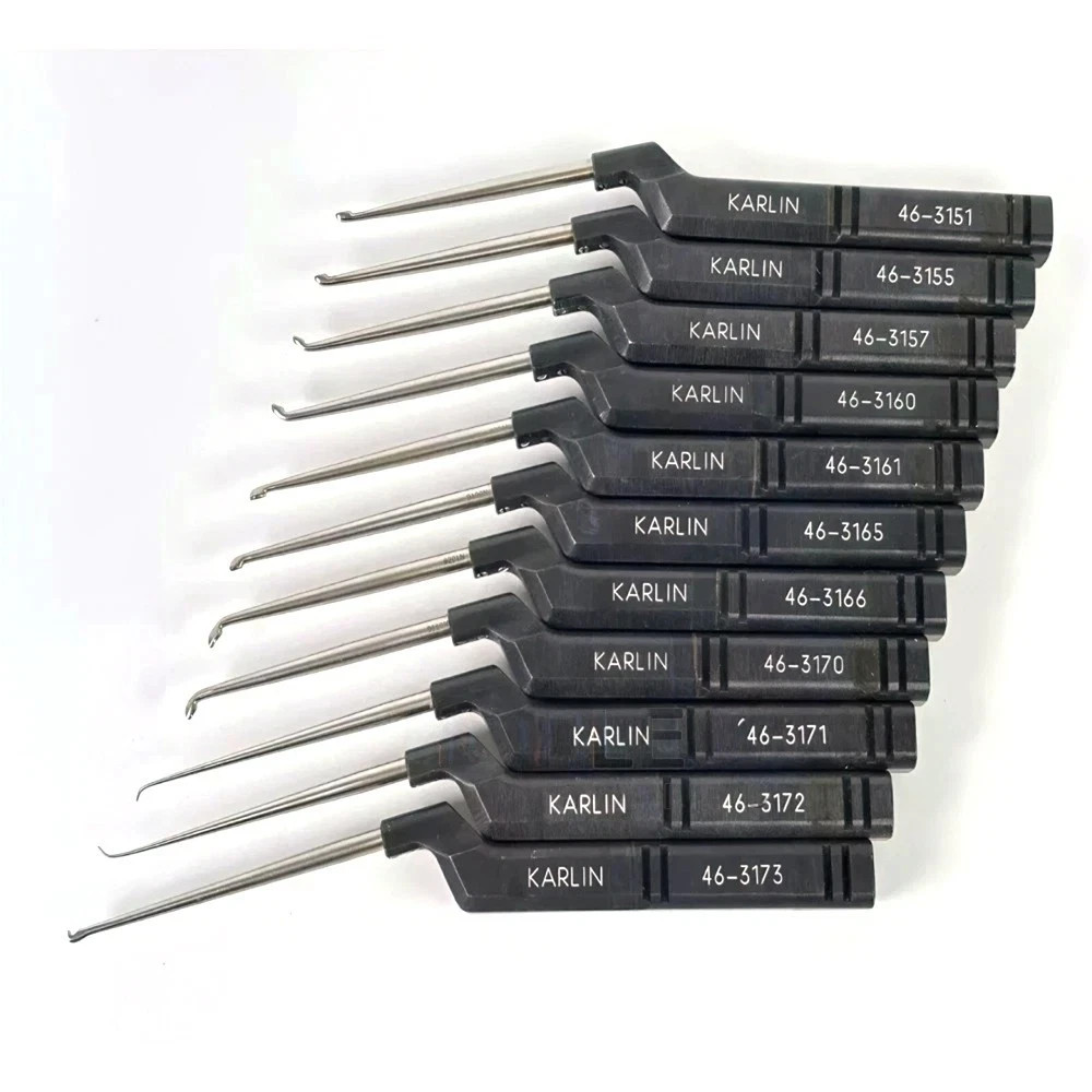 Lot Of 14 Codman Microdiscectomy Karlin Cervical Curettes Set Premium Quality