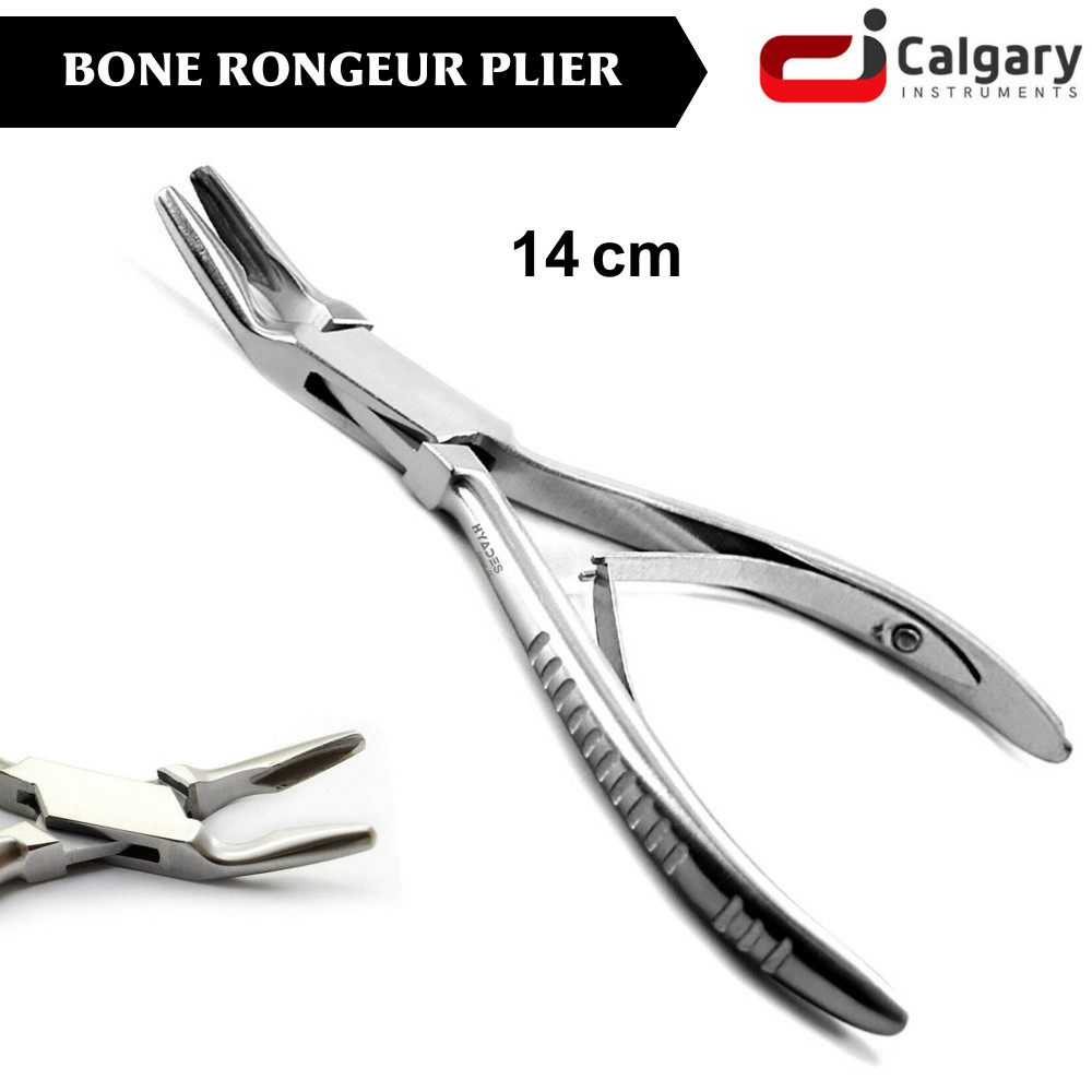 Dental Bone Rongeur Double Spring Pliers Surgical Debulking Orthopedic Tools