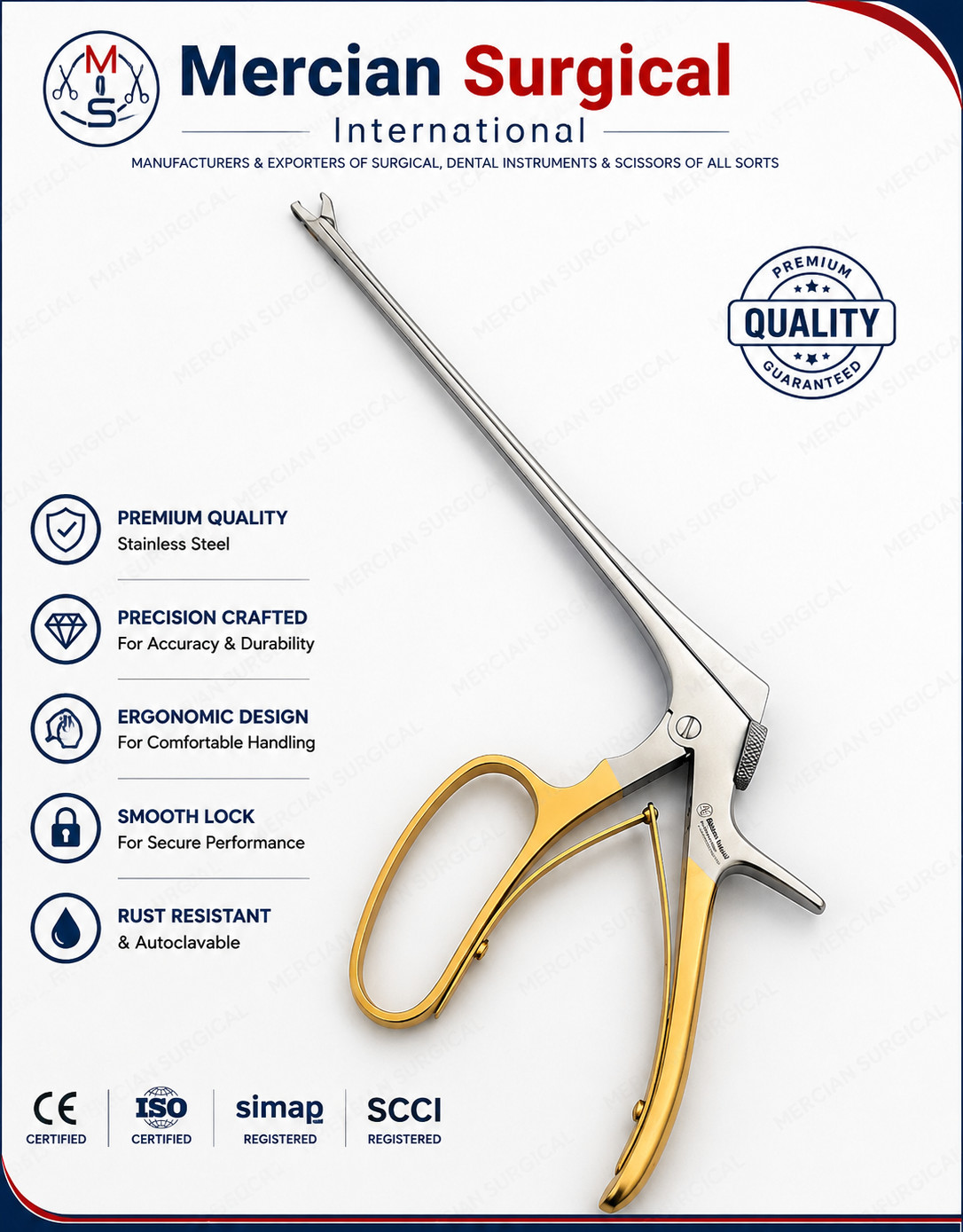 Townsend Mini Baby Tischler Biopsy Punch Forceps 20.5cm 2.3×4.2mm OB/GYN