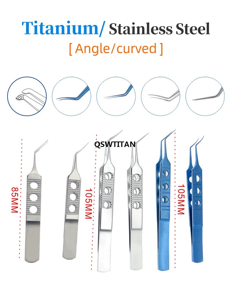 1pc Capsulorhexis Forceps Titanium Ophthalmic tweezers Surgical Instruments