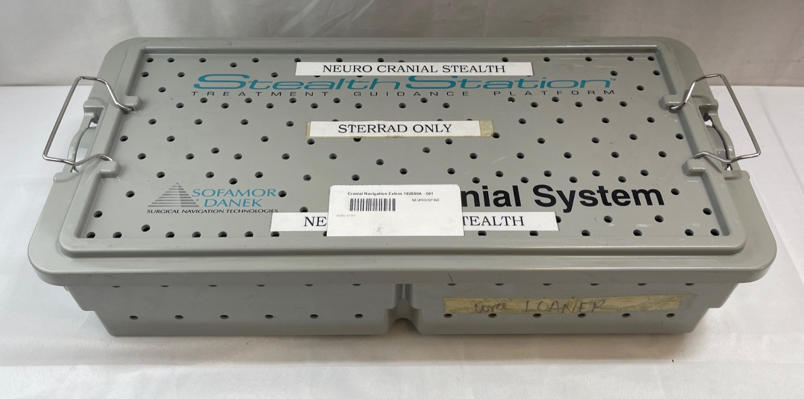 12 Piece Medtronic Stealth Station Cranial Set w/ Sterilization Case Neuro Ortho