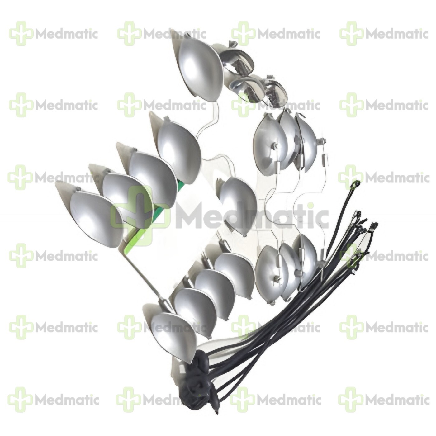 6 Set Laser Eye Shield Corneal Protector Stainless Steel Small Medium Large