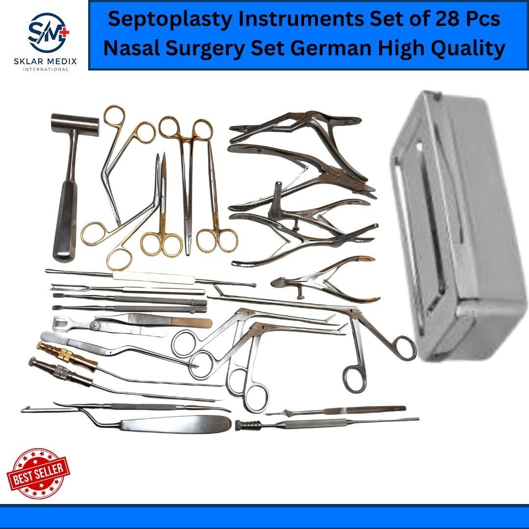 Septoplasty Instruments Set of 28 Pcs Nasal Surgery Set German High Quality