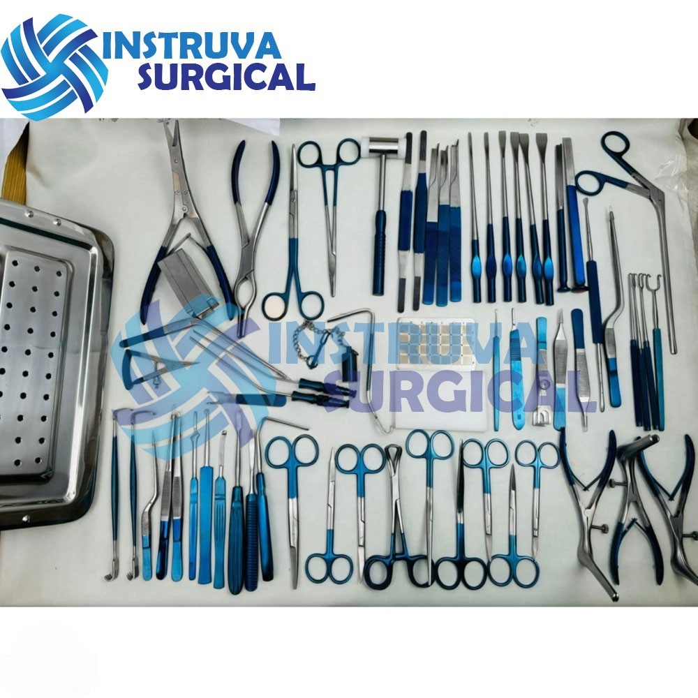 Rhinoplasty Instrument Set Titanium Coated Nose Surgery Premium Quality – Box