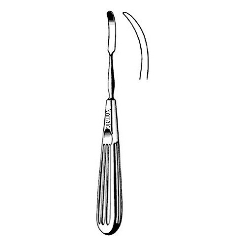 Joseph Periosteal Elevator, 6.75″, Fully Curved, 2 mm Wide Blade, No. 1