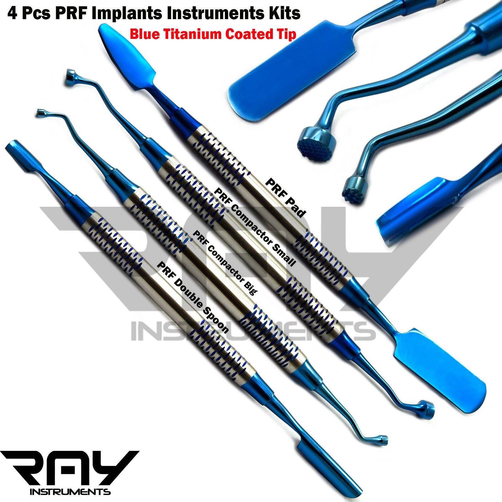 PRF Instruments GRF System Soft Brushing Kit Surgical Dental Implant CE Set of 4