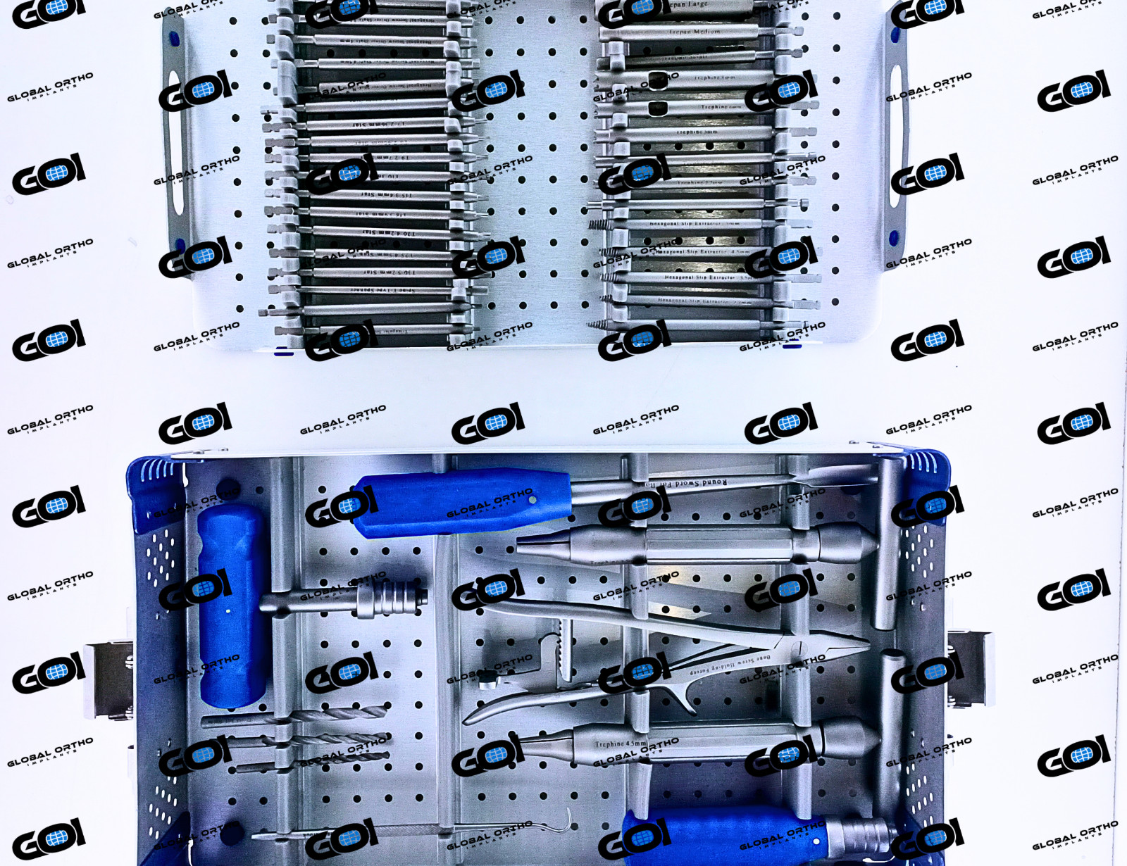 48 Pc Broken Screw Extraction Kit SS 316-L Orthopedic Instrument Set w/ Box