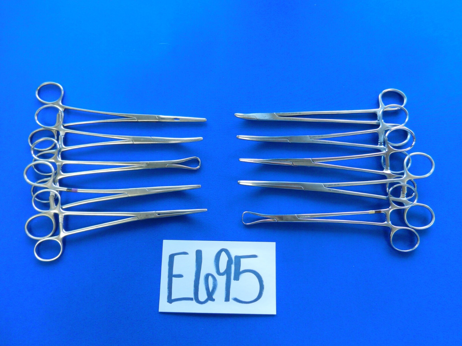 E695 Aesculap Jarit Codman Lot of 10 Forceps 19.5-22cm Overall Length