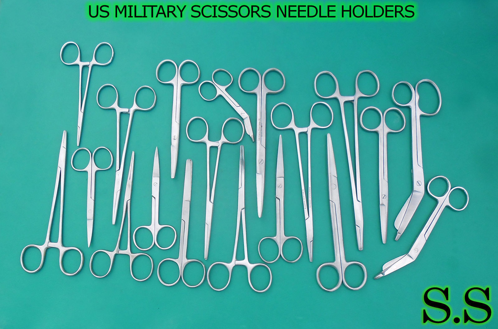 36 US MILITARY SCISSORS HEMOSTAT FORCEPS NEEDLE HOLDERS SURGICAL INSTRUMENTS