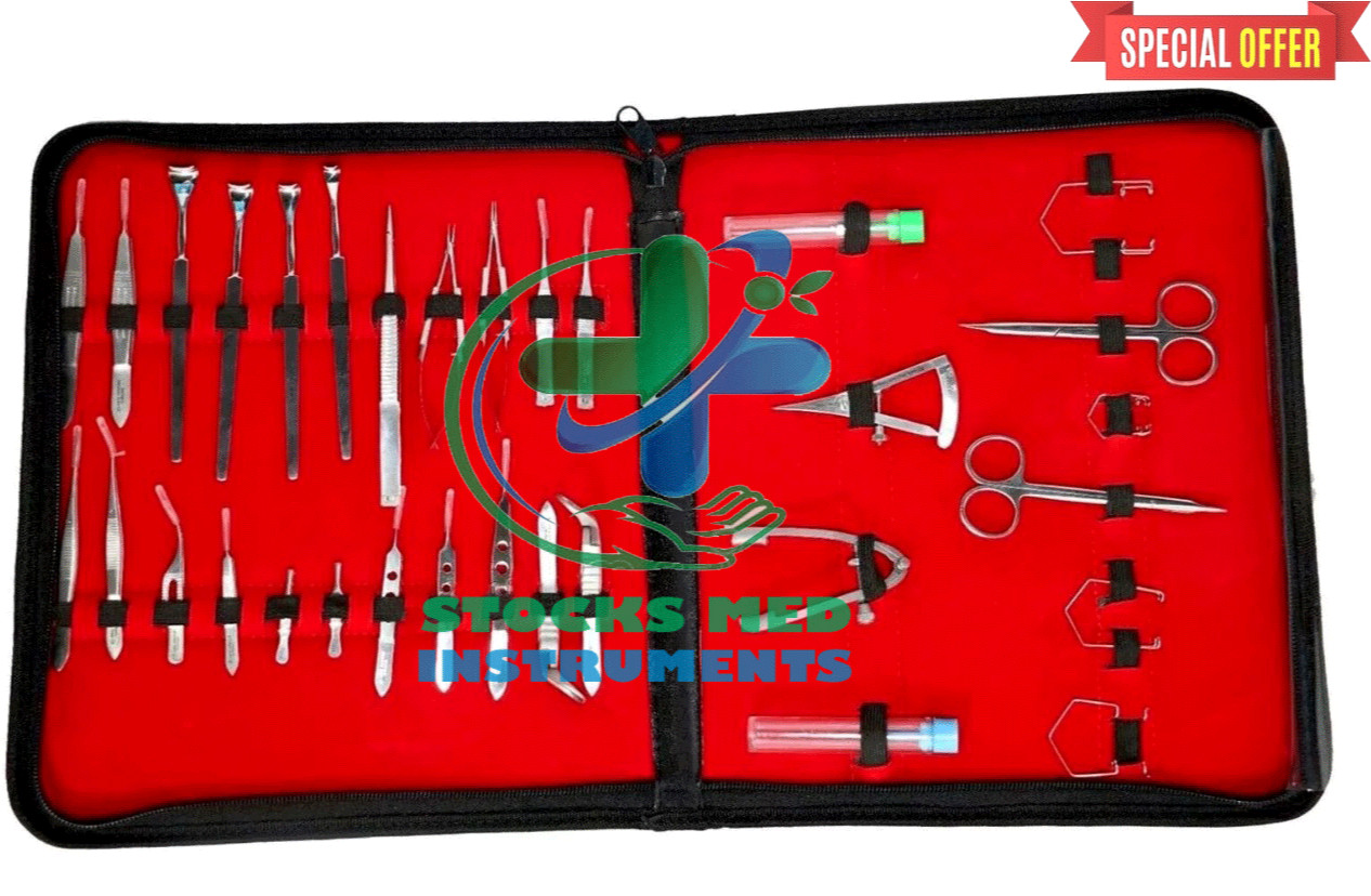Ophthalmic Cataract Eye Micro Surgery Items Kit Surgical Instruments 32 Pcs Set