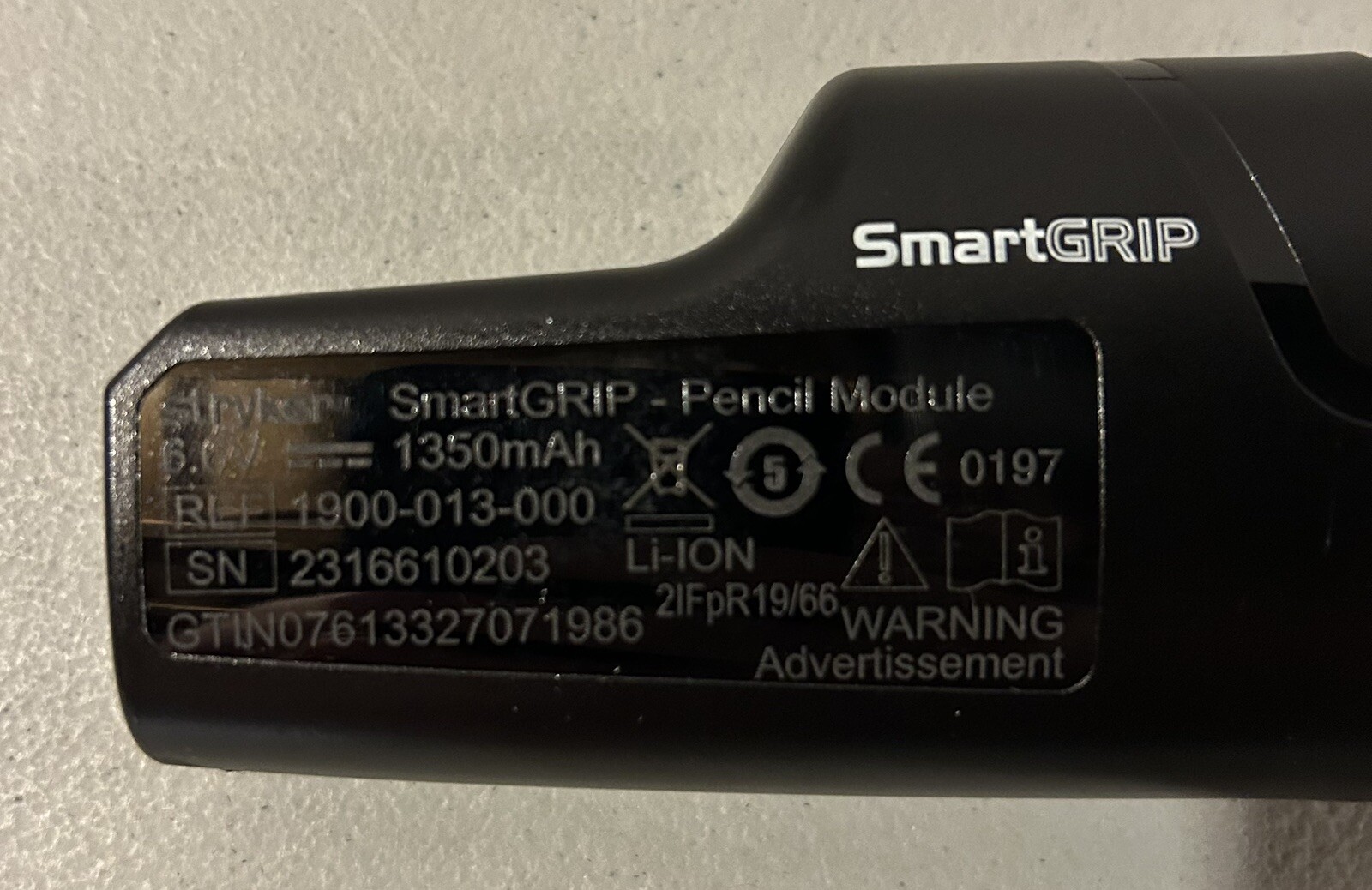STRYKER SMARTGRIP F1 PENCIL HANDPIECE 1900-013-000