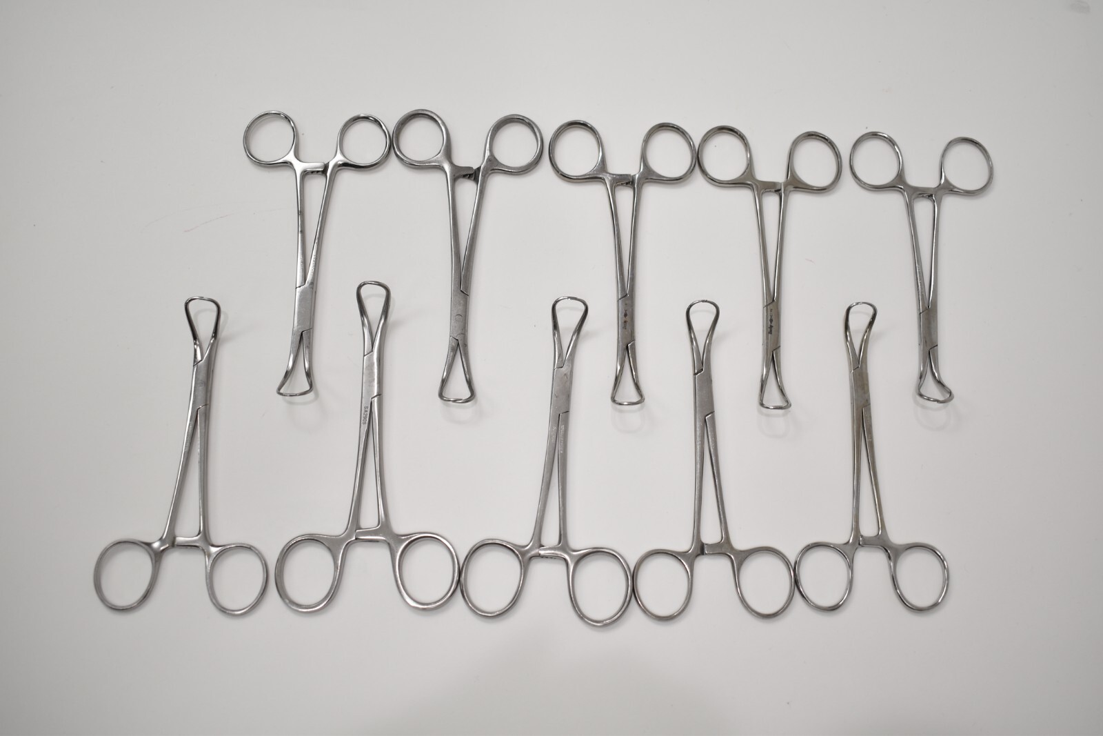 Medical Surgical Backhaus Towel Forceps 5 1/4″ Long Lot of 10 Various Brands
