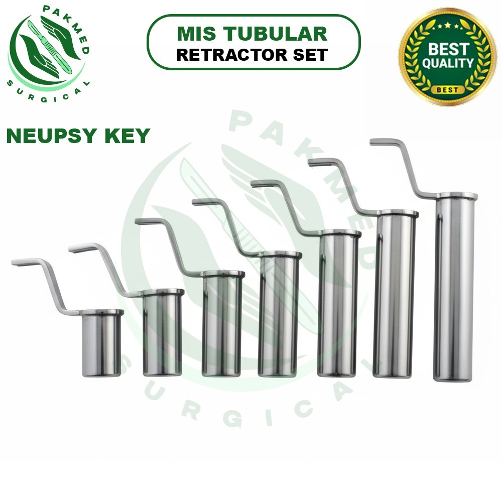 MIS Tubular Retractor Dilators+Neupsy Key Silver 27-29mm Surgery Instruments