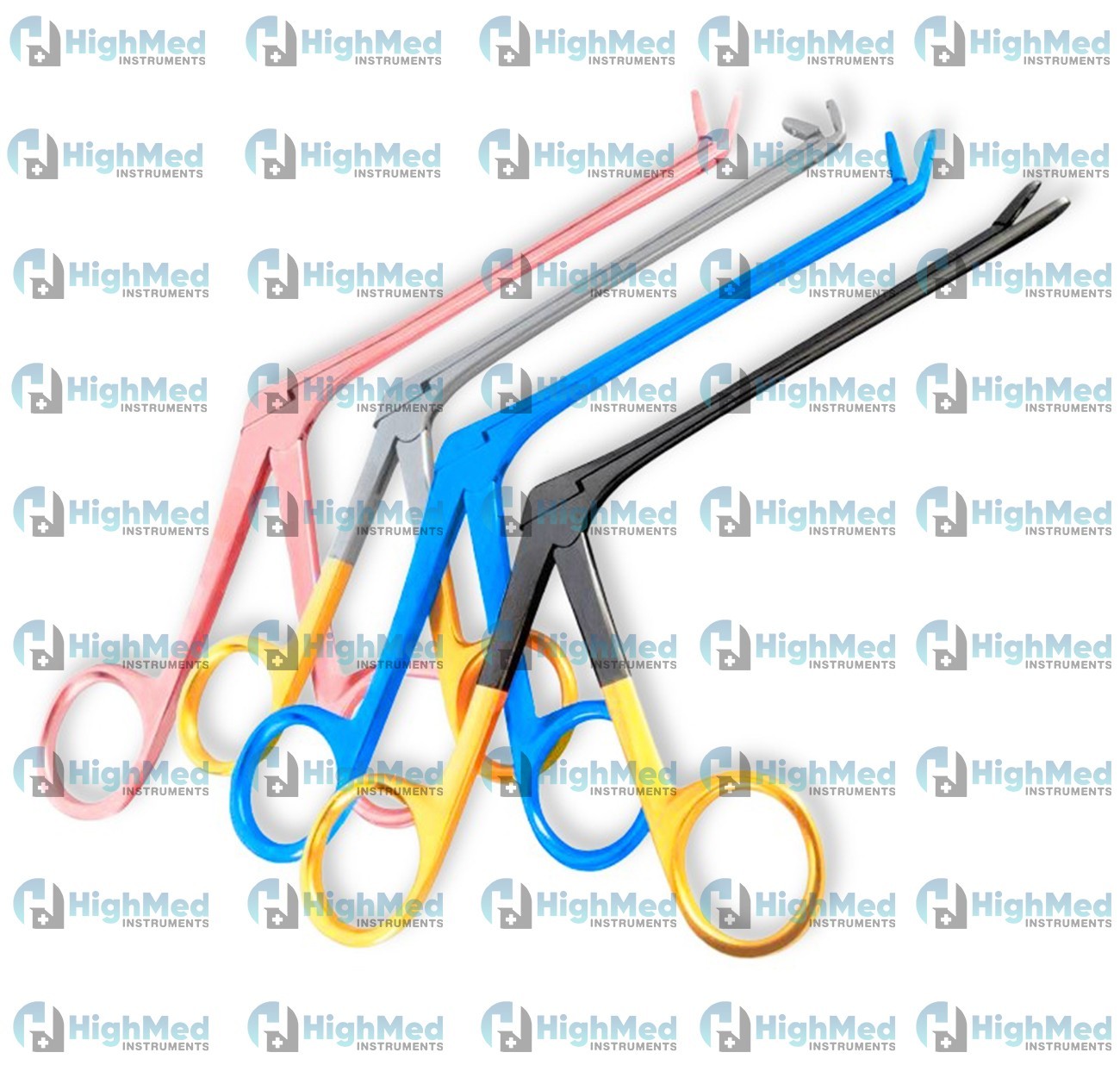 New Weil Blakesley & Thru Cut Nasal Forceps Straight And 45 Degree 4 PCs Set