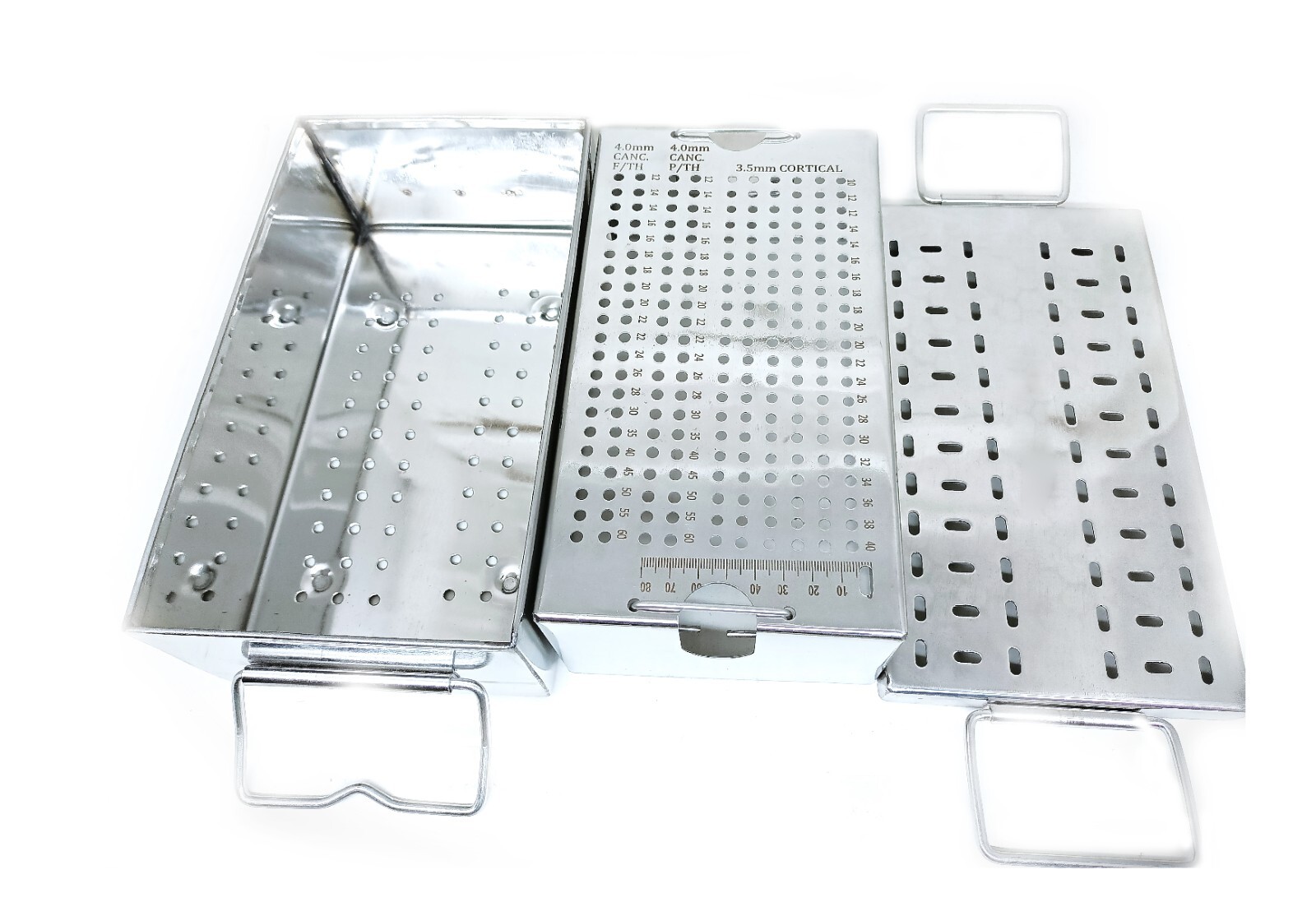 Orthopedic Empty Case Box for 3.5mm Cortical Screw Sterilization Box S.S.