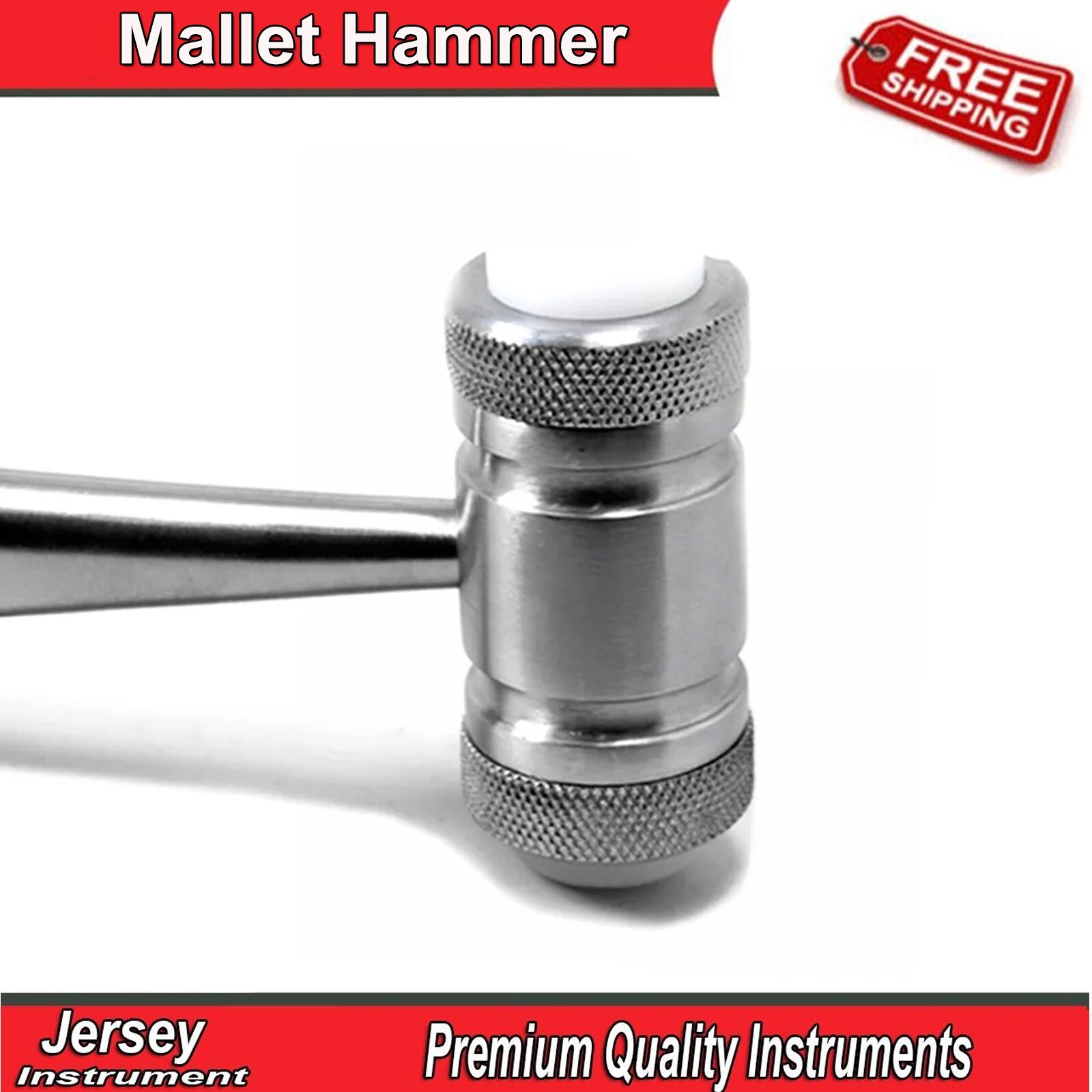 Dental Bone Mallet Hammer Bone Grafting Crusher Mead Head Implant Surgery Tools