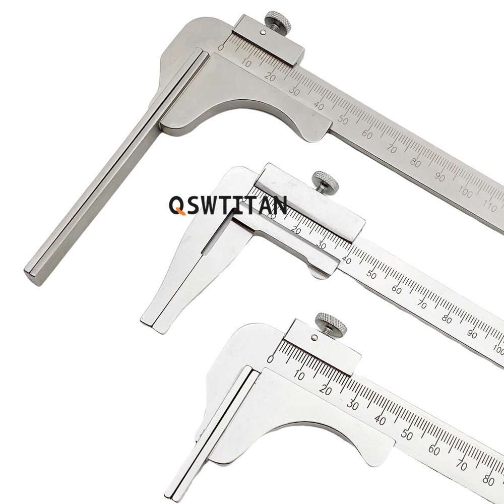 QSWTITAN Acetabulum Ruler Orthopedic Joint Caliper 185mm/190mm/195mm Instruments