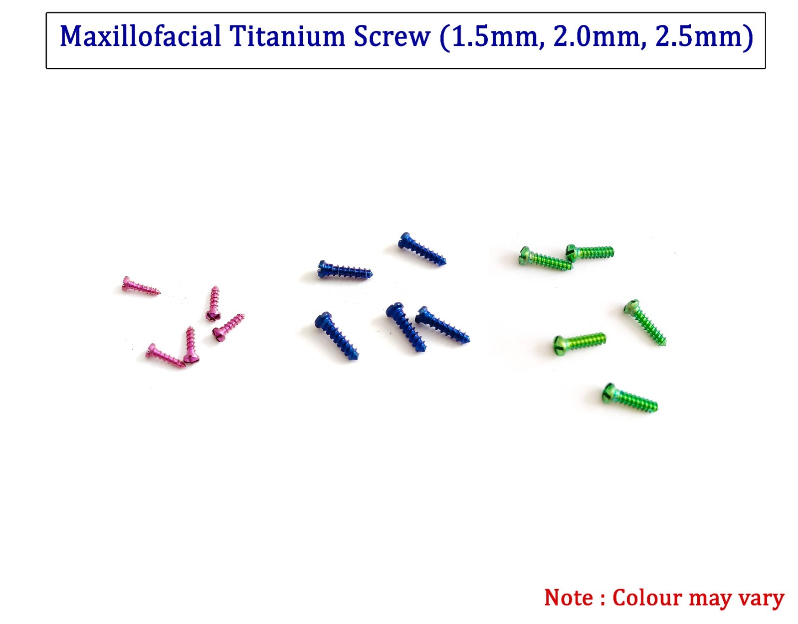 Maxillofacial Titanium Screw Veterinary Surgical Instrument