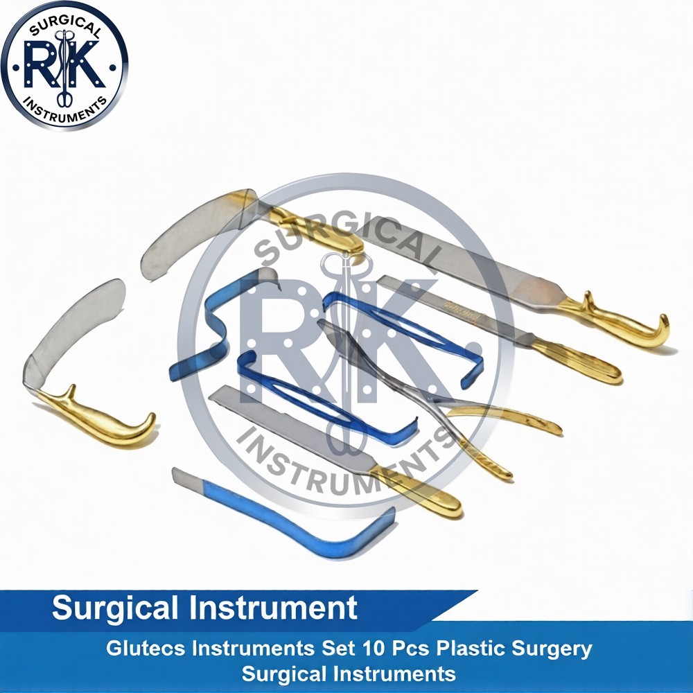 Gluteos Instruments Set 10 Pcs Plastic Surgery Surgical Instruments