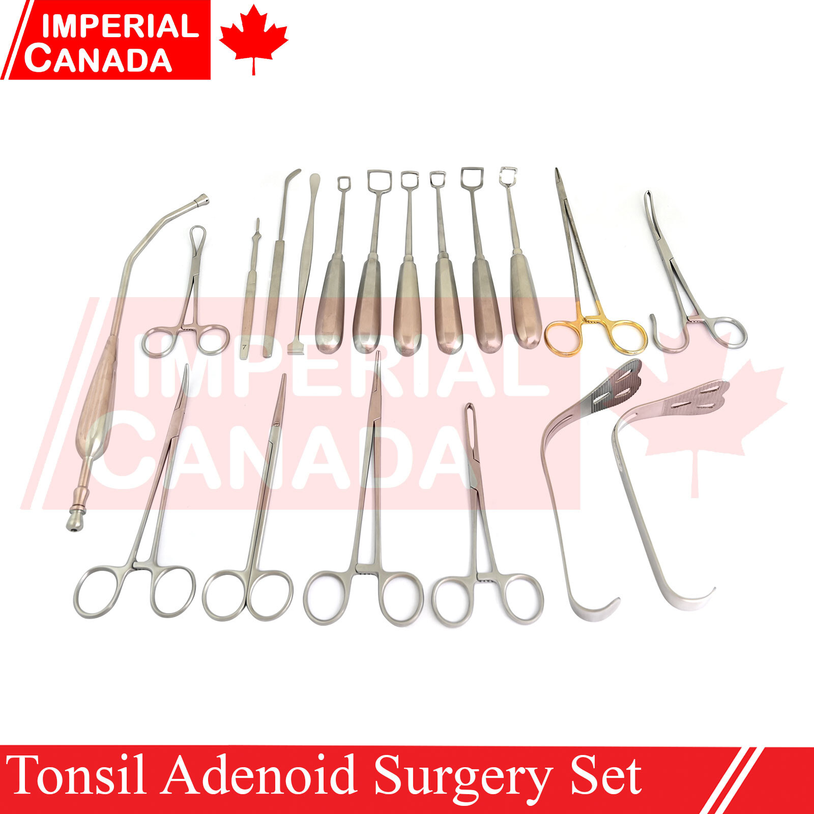 23 Pcs Tonsil Adenoid Surgery Set Basic Medical Removal Tonsillectomy DS-1674