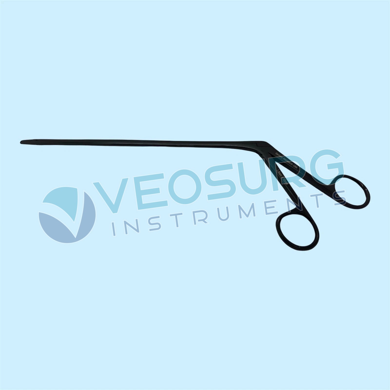 Caspar Intervertebral Disc Rongeur 1mm X 10mm Black Titanium Neuro Orthopedic