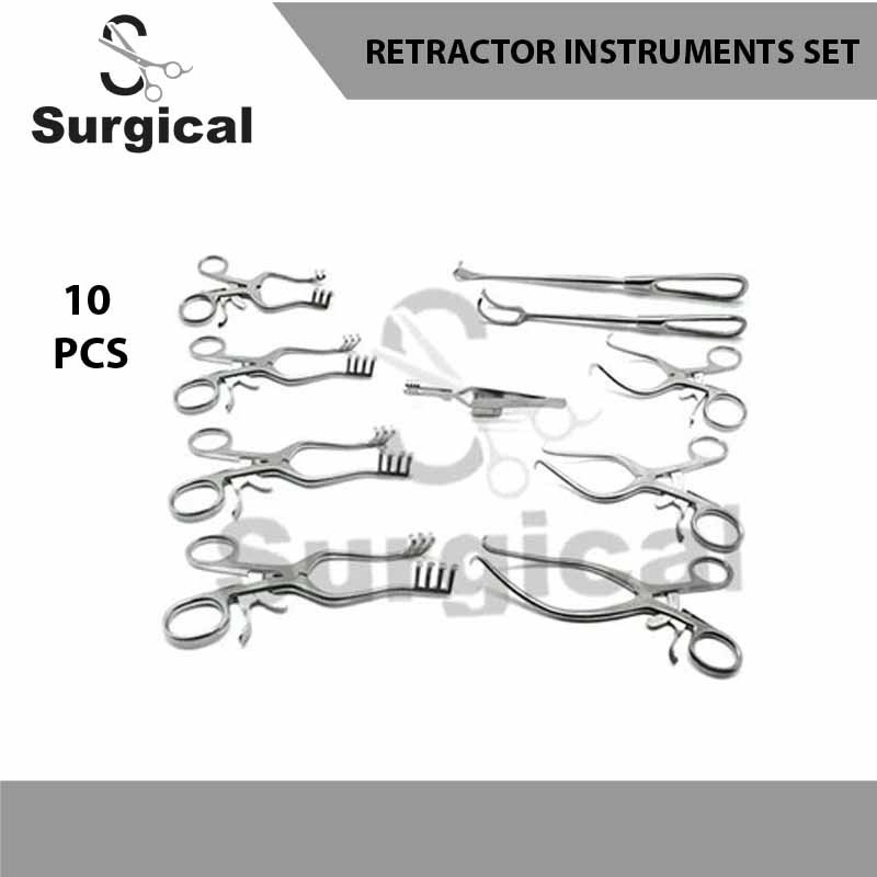 Weitlaner Gelpi Retractors Set 10 Pcs Surgical Veterinary Instruments