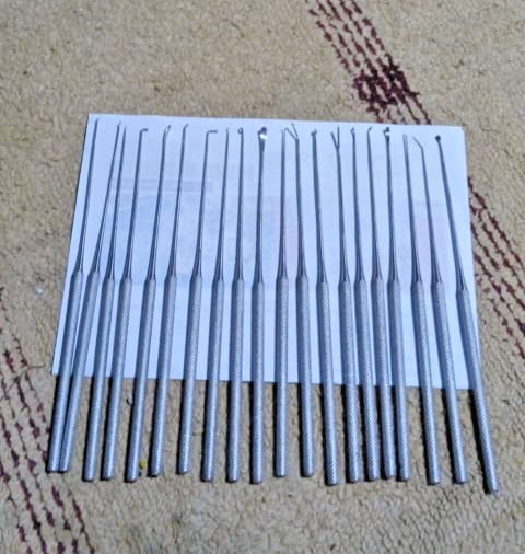 Rhoton Micro Dissector Expanded premium quality 20 PCS Set of Stainless Steel