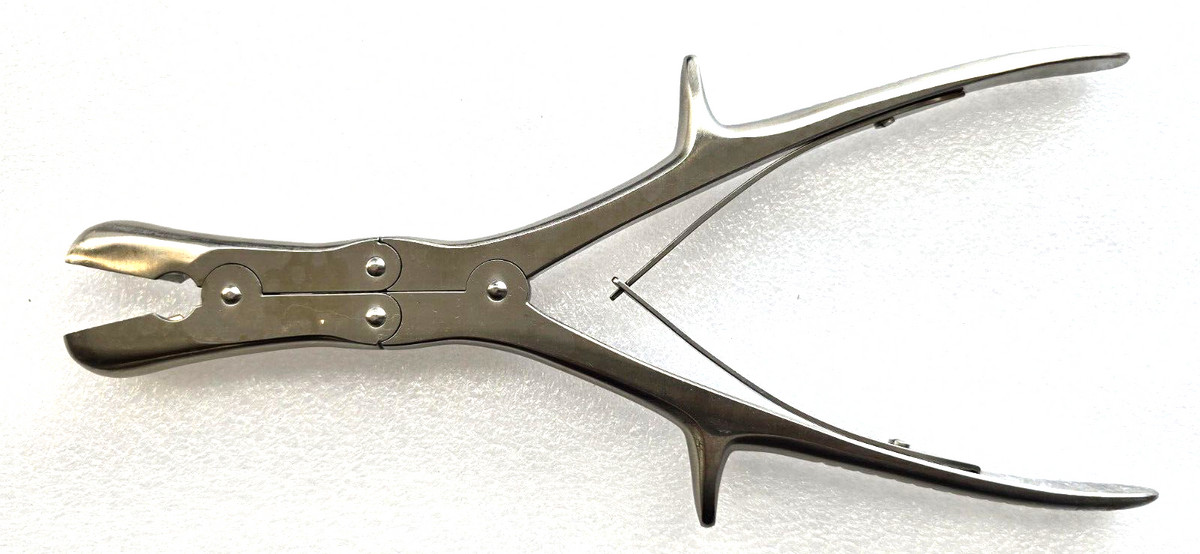 BOSS 26-1077 Stille-Luer Bone Rongeur 10.5″ Curved Double Action Orthopedic
