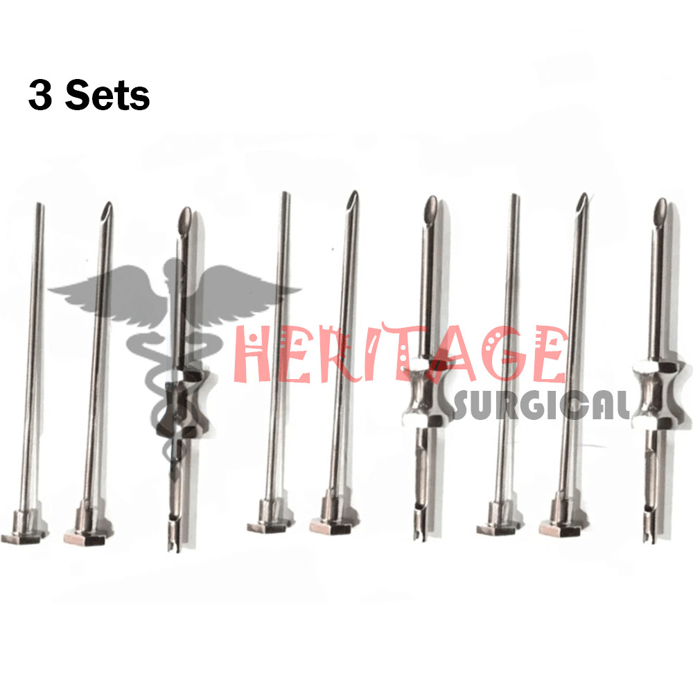 3 sets HRT Trocar 3.5mm Hormone Replacement Pellet Insertion Trocars
