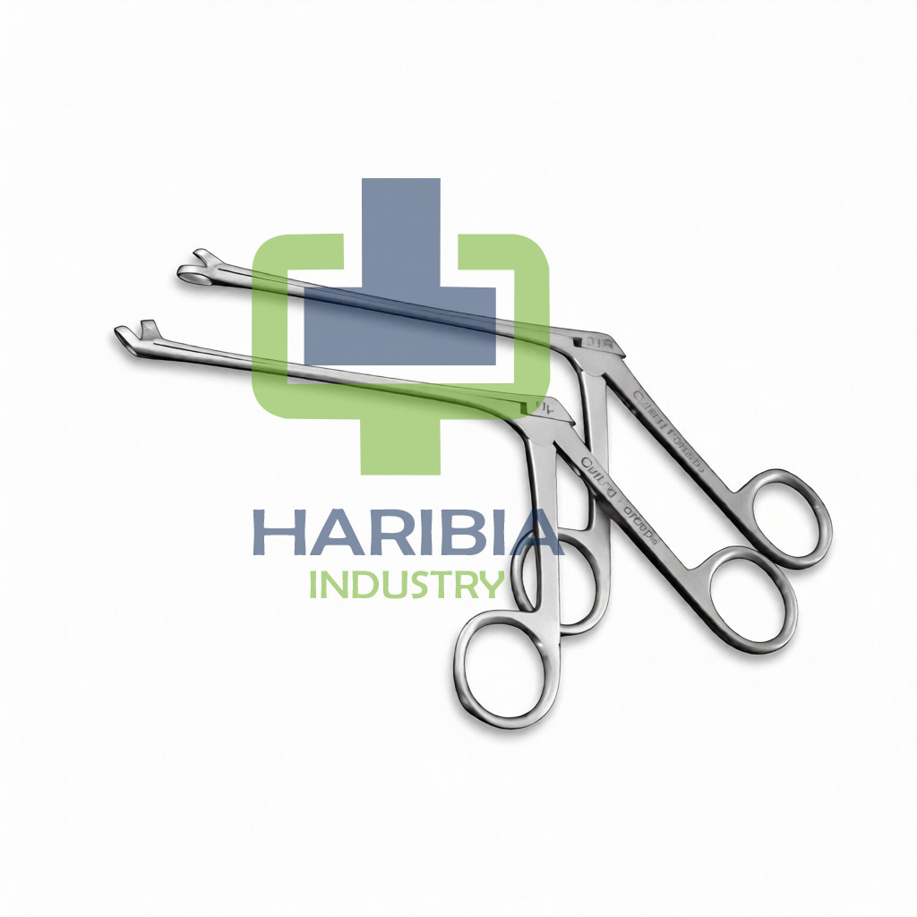 Thru Cut Nasal Forceps Straight And 45 Degree 2 PCs Set