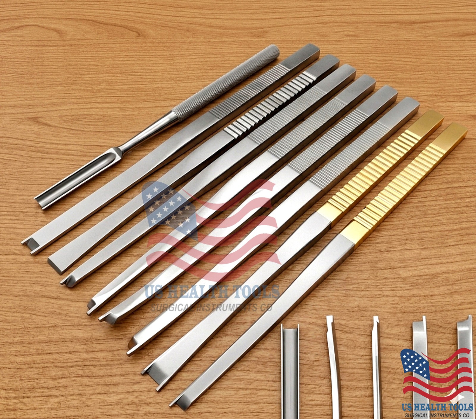 Rhinoplasty Surgery Set Osteotomy Chisels Instruments Set Of 9 Pcs