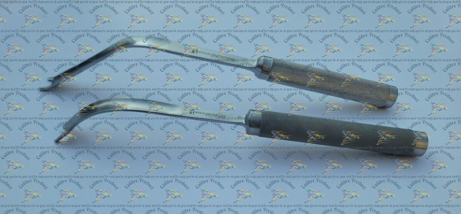 Set of 2 Femoral Mueller Type Elevator 25mm Orthopedic Dislocation Lever Hip