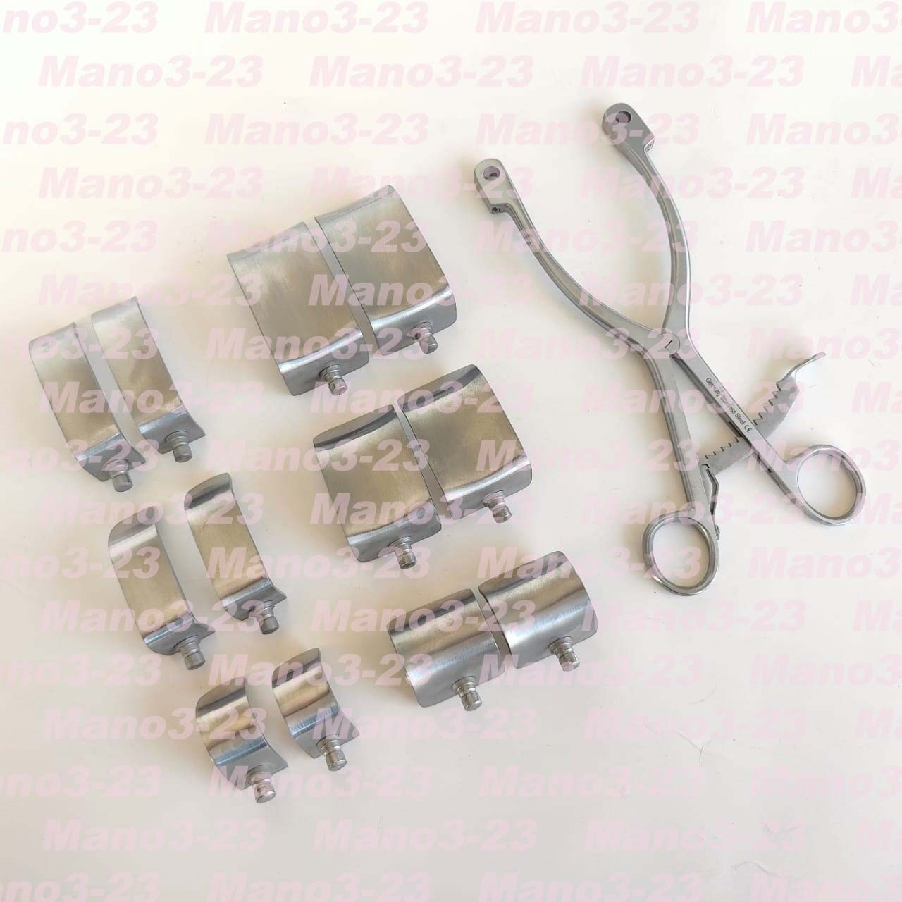 Buxton Kolbel Shoulder Retractor Set With 12 Blades German Stainless Steel A+