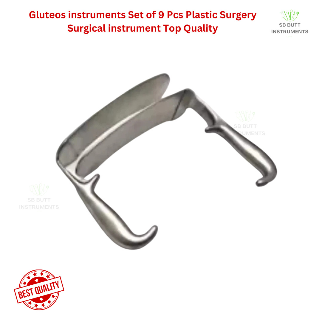 Gluteos instruments Set of 9 Pcs Plastic Surgery Surgical instrument Top Quality