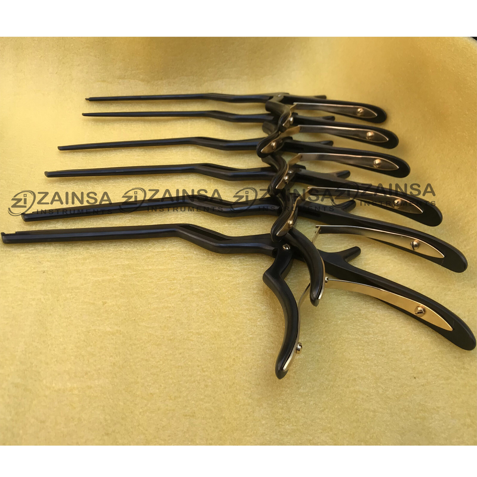 Kerrison Bayonet Bone Spine Rongeur, German Orthopedic Instruments Set of 6 PCs