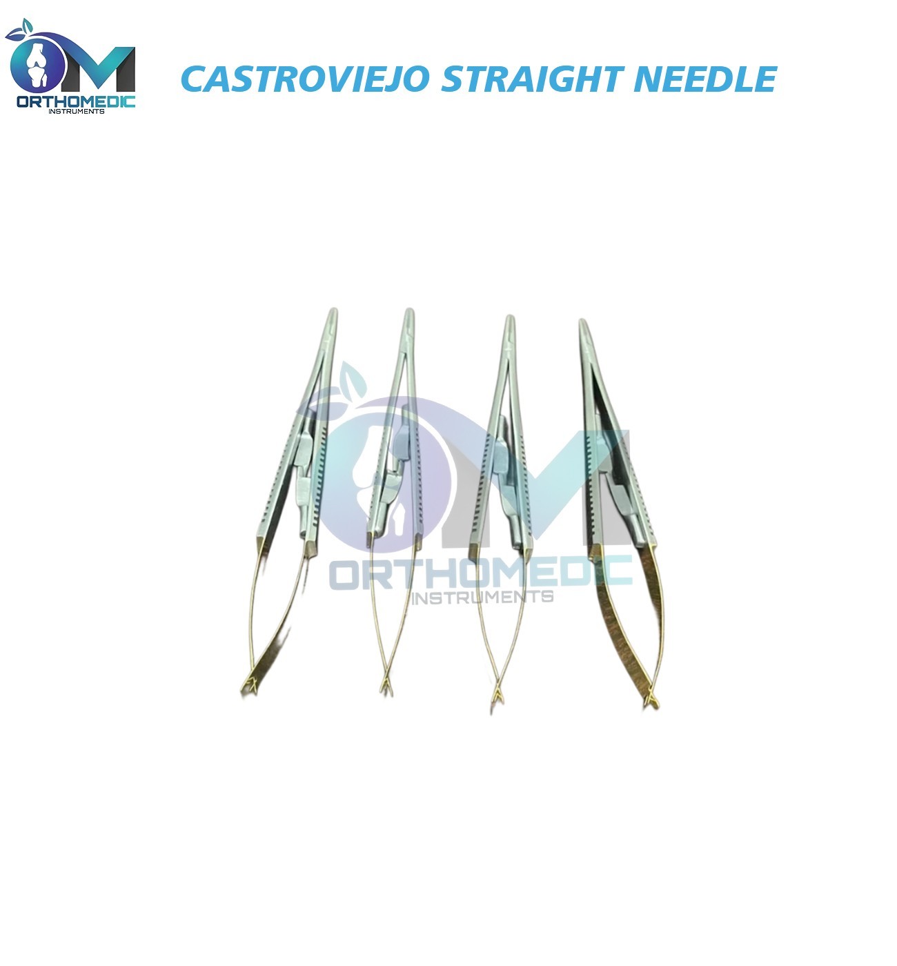 Lot of 4 HU FRIEDY Castroviejo straight Needle Holder 7 18cm NH5024