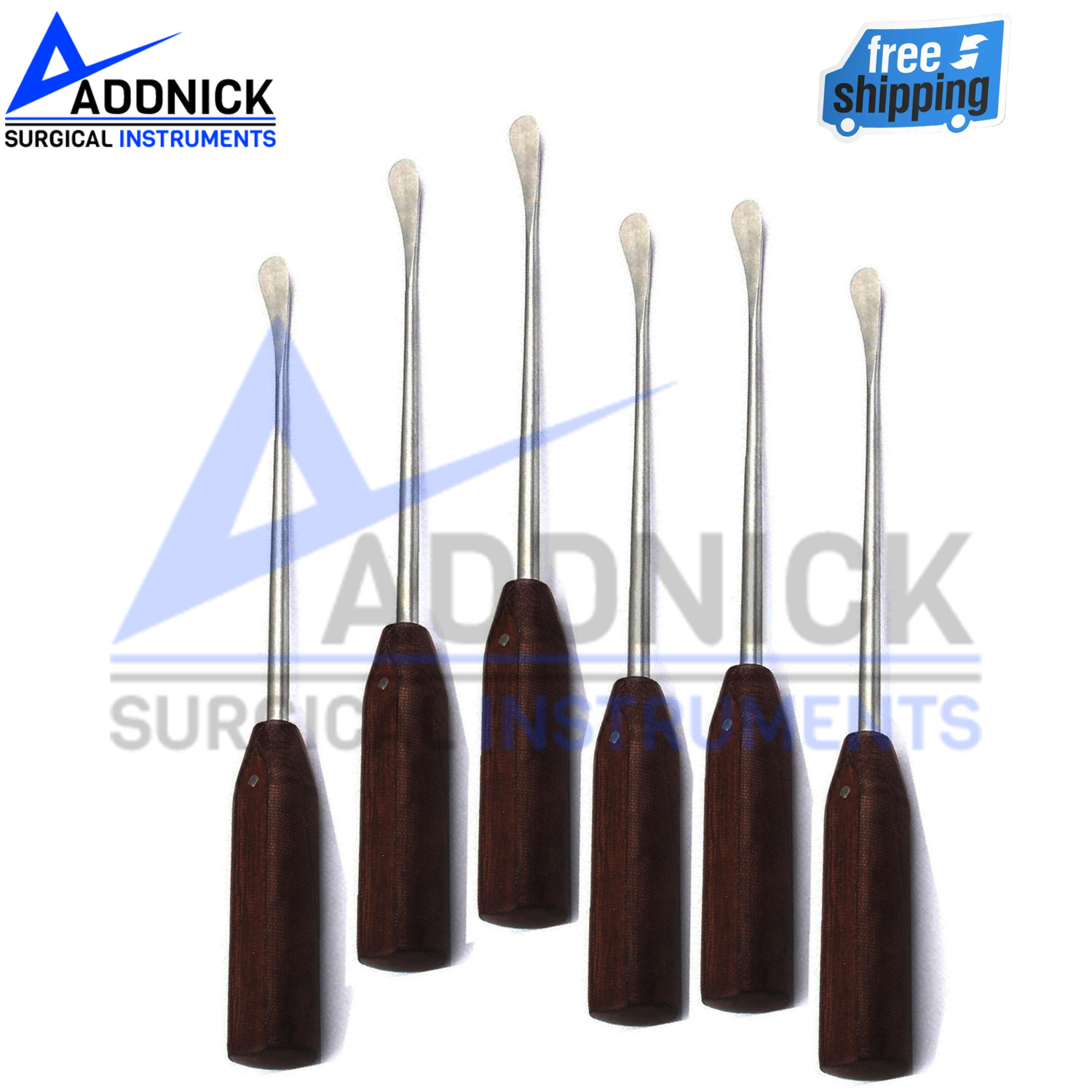Cobb Elevators Spinal With Fiber Handle 6 Pcs Surgical Orthopedic Instruments