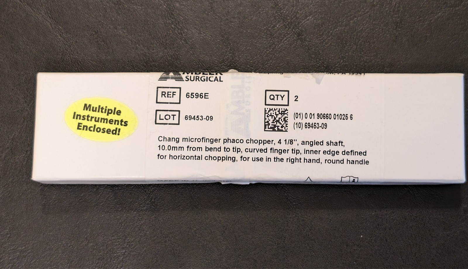Ambler Surgical Chang microfinger phaco chopper 4 1/8” 6596E LOT OF TWO