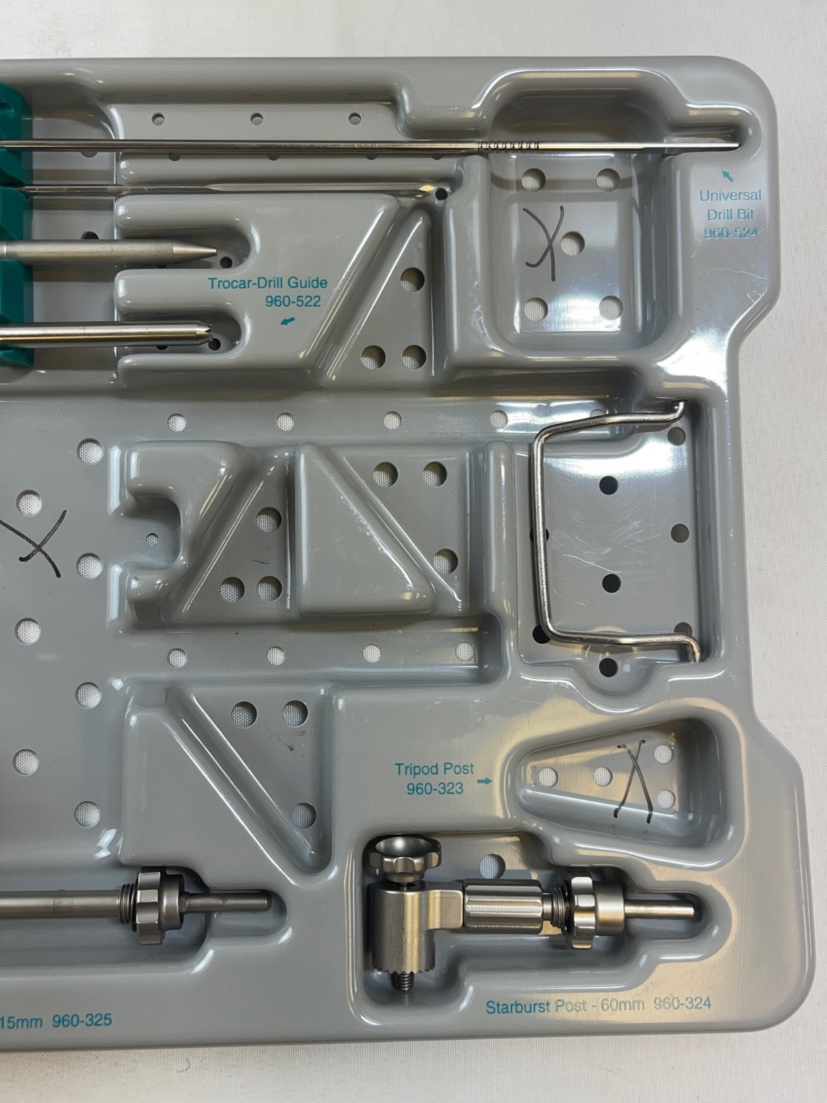 12 Piece Medtronic Stealth Station Cranial Set w/ Sterilization Case Neuro Ortho